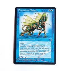 Silver Signed By Artist Phantasmal Mount Iceage M/NM 1995 Vintage MTG - Image 1