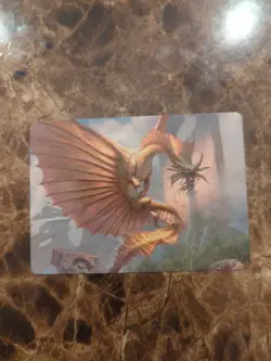 Mtg Art Series Ancient Gold Dragon Battle For Baldur's Gate - Image 1