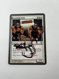 MTG Magic Standing Army Signed Artist Proof x1 UNH Unhinged Randy Gallegos - Image 1