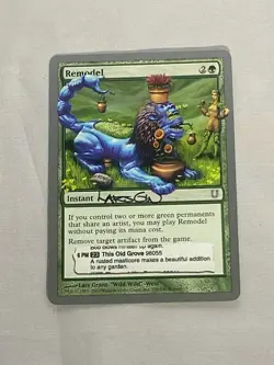 MTG Remodel Artist Proof Sketch and Signature Signed Grant-West - Image 1