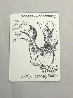 MTG Remodel Artist Proof Sketch and Signature Signed Grant-West - Image 2