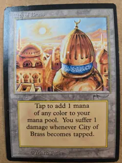 MTG Magic The Gathering LP Arabian Nights CITY OF BRASS - Image 1