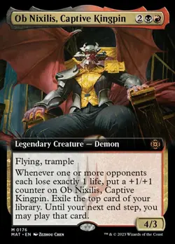 Ob Nixilis, Captive Kingpin - Extended Art NM, English MTG March of the Machine: - Image 1