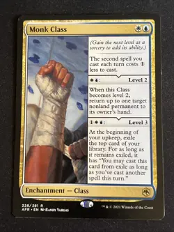 1x Monk Class (228) Adventures in the Forgotten Realms LP MTG Magic x1 MKE - Image 1
