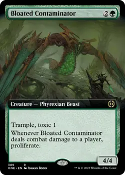 MTG Bloated Contaminator (Extended Art) - 389 / English / Near Mint - Image 1