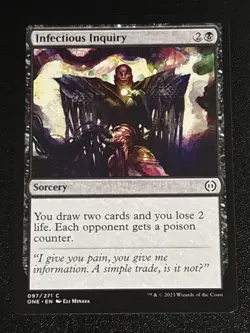 MTG Phyrexia: All Will Be One Infectious Inquiry 097/271 NM - Image 1
