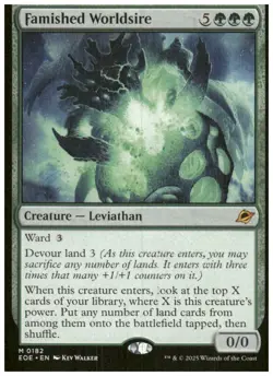Edge of Eternities #182 Famished Worldsire - Image 1