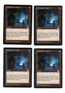 4x WELL OF KNOWLEDGE x4 - Weatherlight - MTG Magic Playset - NM Condition (a) - Image 1