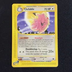 Clefable 41/165 Non Holo Rare Expedition E-Reader Pokemon WOTC 2002 English - Image 1