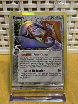 Pokemon TCG EX Holon Phantoms Deoxys (Delta Species) Holo Rare 4/110 MP - Image 1