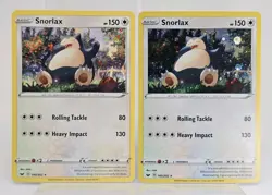 Pokemon Snorlax 140/202 Sword & Shield Cosmos Holo Rare NM - Image 1