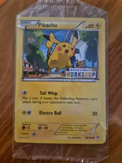Pokemon TCG Pikachu Build-A-Bear Workshop Promo 20/108 Promo Promo Sealed - Image 1