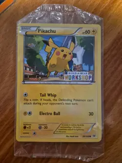 Pokemon TCG Pikachu Build-A-Bear Workshop Promo 20/108 Promo Promo Sealed - Image 3