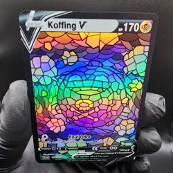 Pokemon Koffing Stain Glass Custom Made Fan Art Holo - Image 2