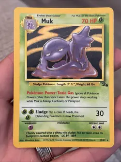 Pokemon TCG Muk 13/62 Fossil 1999 Holo Rare- MP #2 - Image 1