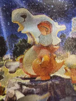 Pokemon Cubone Pocket TCG Custom Made Fan Art Holo With Texture - Image 2