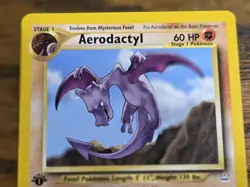 Pokemon 1st Edition Neo Revelation # 15/64 Aerodactyl Non-holo - Image 2
