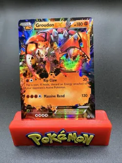 Groudon EX 85/160 Ultra Rare Pokemon TCG XY - Primal Clash NM - Image 1