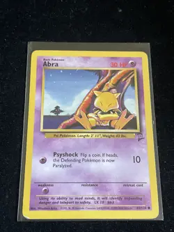 Pokemon Base Set 2 COMMON Abra 65/130 - Near Mint (NM) - Image 1