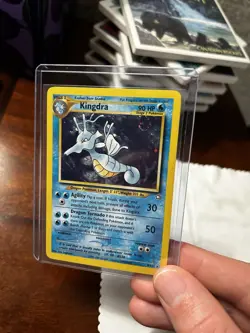 Pokemon TCG Kingdra Holo Rare 8/111 Neo Genesis 2000 NM w/ SWIRL - Image 3