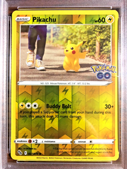 Pikachu Reverse Holo #027 - PSA NM-MT 8 - 2022 SWSH Pokemon GO - Pokemon TCG - Image 2