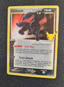 Umbreon Star 17/17 Celebrations: Classic Collection Holo pokemon - Image 1