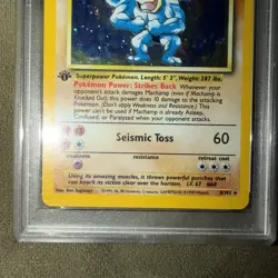 2000 POKEMON CD-ROM STARTER SET #8 MACHAMP-HOLO 1ST ED-COSMOS HOLOFOIL PSA 5 - Image 3