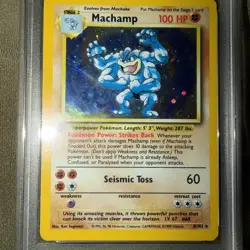 2000 POKEMON CD-ROM STARTER SET #8 MACHAMP-HOLO 1ST ED-COSMOS HOLOFOIL PSA 5 - Image 4