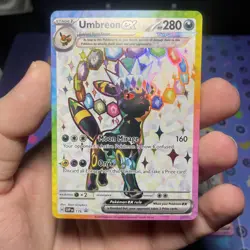 Pokemon Umbreon ex 176 LP and Espeon ex 175 NM Prismatic Evolutions Promo.READ - Image 3