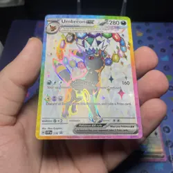 Pokemon Umbreon ex 176 LP and Espeon ex 175 NM Prismatic Evolutions Promo.READ - Image 5