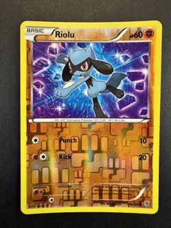 Riolu (75) 75/135 Plasma Storm Common Reverse Holo Pokemon TCG MP - Image 1