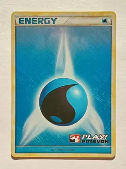Pokemon - Water Energy - Unnumbered 2010 - Play Promo Crosshatch Holo - LP - Image 1