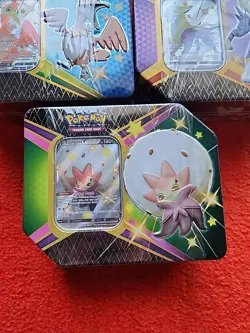 Pokemon Shining Fates V Tins Set Of 3 Tins Boltund, Eldegoss, & Cramorant SEALED - Image 4