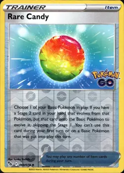 Rare Candy 069/078 Pokemon GO Uncommon NM - Image 1