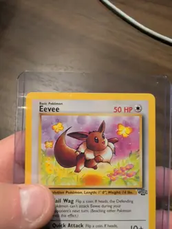 Pokemon Eevee 51/64 Jungle Unlimited Regular English Common Basic 50 HP TCG - Image 3