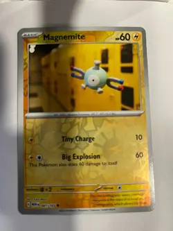 Magnemite - 081/165 Scarlet & Violet 151 Pokemon Reverse Holo Foil Rare - Image 1