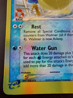 Pokemon TCG Wailmer EX Ruby & Sapphire 48/109 Reverse Holo Uncommon NM-M - Image 5
