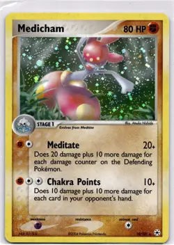 Pokemon Medicham #10/101 - Hidden Legends | Holo Rare,Holo | LP - Image 1