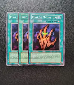 Yu-Gi-Oh - Ring Of Magnetism X3 - Full Playset - Image 1