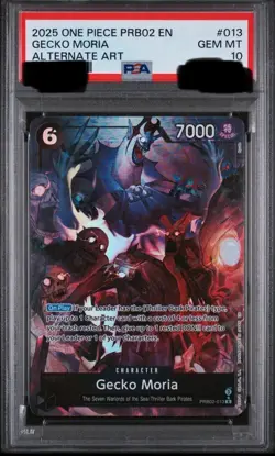 PSA 10 One Piece Gecko Moria PRB02-013 Alt Art English - Image 1