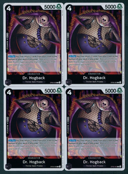 ONE PIECE WINGS OF THE CAPTAIN DR. HOGBACK OP06-090 ENGLISH PLAYSET x4 - Image 1