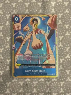 Gum-Gum Rain OP02-068 Alternate Art The Best Volume 2 Foil One Piece TCG - Image 1