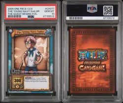 2005 One Piece Koby Young Navy Sailor Foil - PSA 10 - The Quest Begins - POP 2! - Image 1