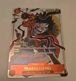 Monkey D Luffy ST01-012 3rd Anniversary Winner Promo One Piece New In Hand - Image 1