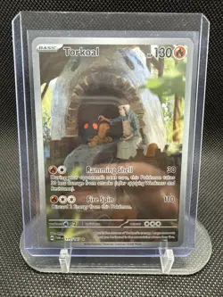 Pokemon TCG Torkoal Scarlet & Violet Twilight Masquerade Holo Card 172/167 NM! - Image 1