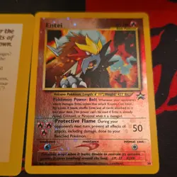 Pokemon TCG Entei 34/53 Wotc Promo Reverse Holo Card Basic 80HP English - Image 1