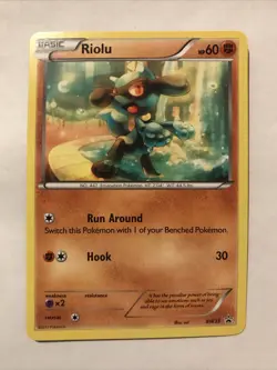 Pokemon TCG Riolu BW Black Star Promos BW33 Regular Promo Card - Image 1