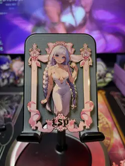 Goddess Story Metal Card Serialized Anime Waifu Pink Metal - Image 1