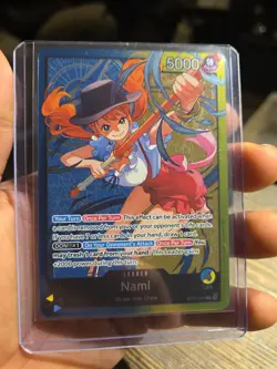 One Piece TCG Nami OP11-041 Learn Together Deck Promo Leader Card English - Image 3