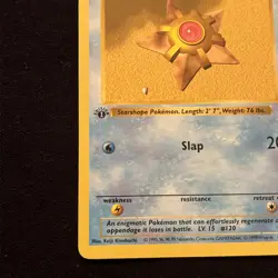 1st Edition Shadowless Staryu 65/102 Base Set Pokemon Card - Image 3
